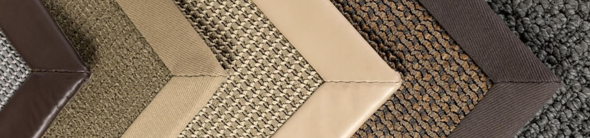 Array of different types of carpet