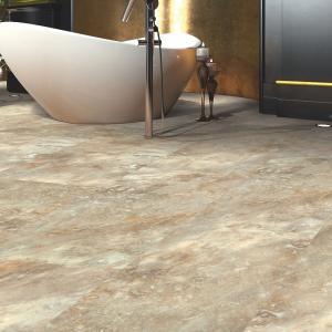 Room scene with Blended Tones luxury vinyl tile flooring in Coral Reef