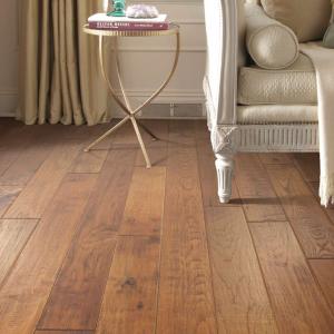 Room scene with Kindred Hickory hardwood flooring from Shaw