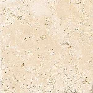 Turnbury travertine 4x4 tile by Shaw, in Ivory