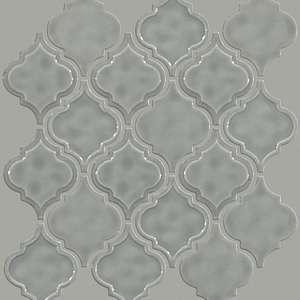 Geoscapes Lantern glass tile from Shaw, in Light Grey