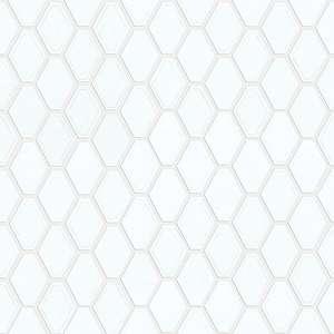 Geoscapes Diamond glass tile from Shaw, in White