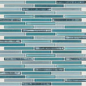 Molten Linear Glass tile by Shaw, in Hydra