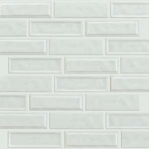 Geoscapes Linear glass tile from Shaw, in Bone