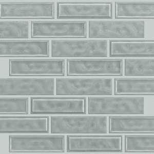 Geoscapes Linear glass tile from Shaw, in Light Grey