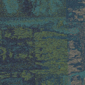 A Peeling carpet tile in Exposed