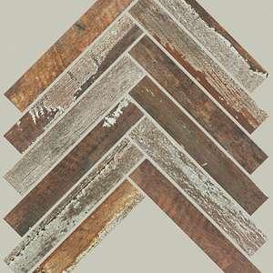 Fusion Herringbone Mosaic tile by Shaw, in Iron