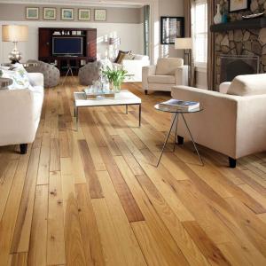 Room scene with Mountain View hardwood flooring from Shaw