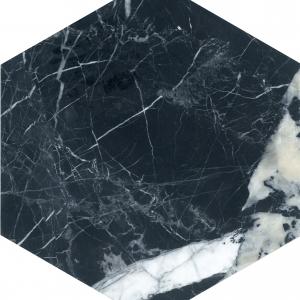 Olympia marble tile in Nero