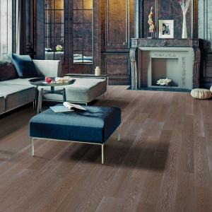 Room scene with International Collection red oak flooring in Monaco