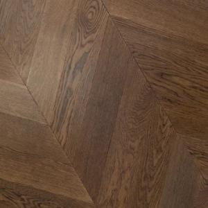 Chevron hardwood flooring in Milk Chocolate (oak)