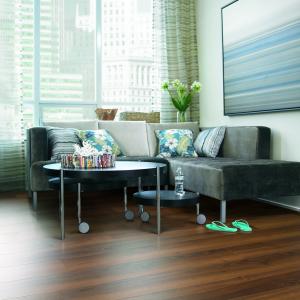 Room scene with Lexington laminate flooring by Torlys