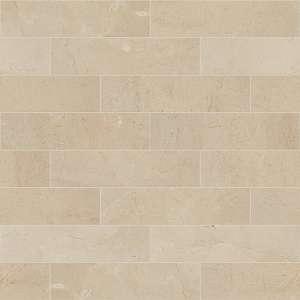 Chateau 4 x 16 stone tile from Shaw in Crema Marfil
