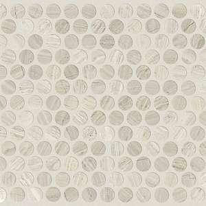 Chateau Penny Round mosaic stone tile from Shaw in Rockwood