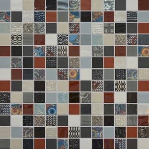 Cosmic recycled glass mosaic tile from Centura, in Elba