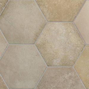 Heritage porcelain tile in Wheat