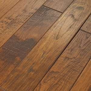 Kindred Hickory hardwood flooring from Shaw in Sorghum