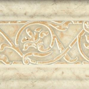 La Riserva ceramic wall tile listello, from Olympia, in Ivory