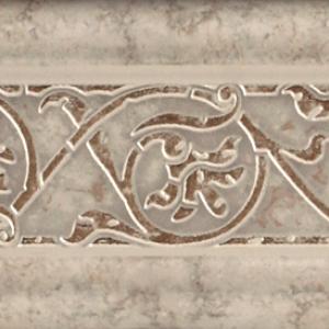 La Riserva ceramic wall tile listello, from Olympia, in Taupe