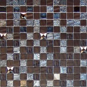 Mystic Glass mosaic glass tile from Centura in Agata Brown