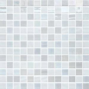 Opalo mosaic tile in Blanco