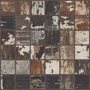 Timbered Mosaic porcelain tile from Shaw, in Sourwood