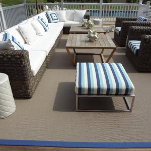 Balcony scene with Fiji Sisal indoor/outdoor carpet