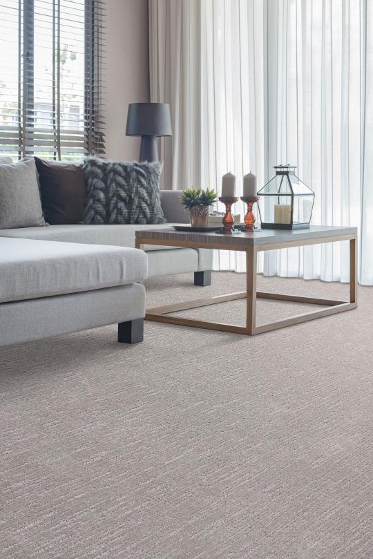 Room scene with Serene Retreat carpet, by Southwind, in Moonscape