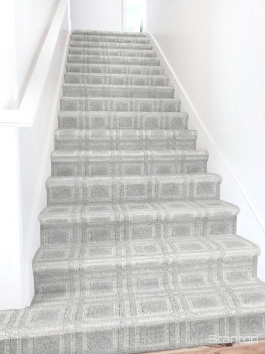 Stairway with Iconic stair runner from Stanton, in Sterling