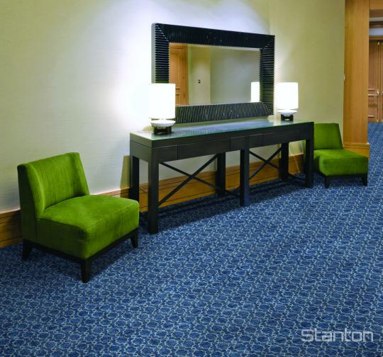Room scene with Theatre nylon carpet from Stanton, in Marine