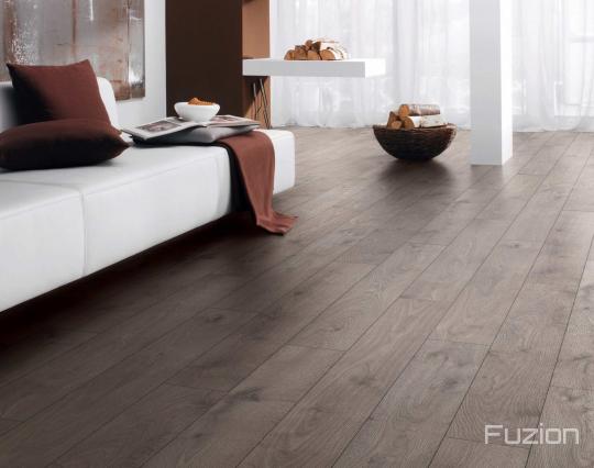 Room scene with Euro Select laminate flooring by Fuzion