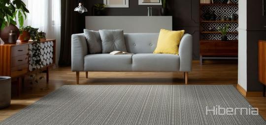 Room scene with Parklands wool carpet from Hibernia, in Raven