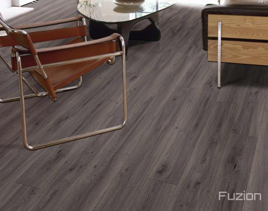 Room scene with FuzGuard waterproof laminate flooring by Fuzion