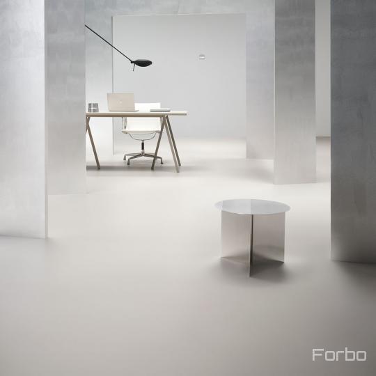 Room scene with Marmoleum Walton eco-friendly flooring in Cement