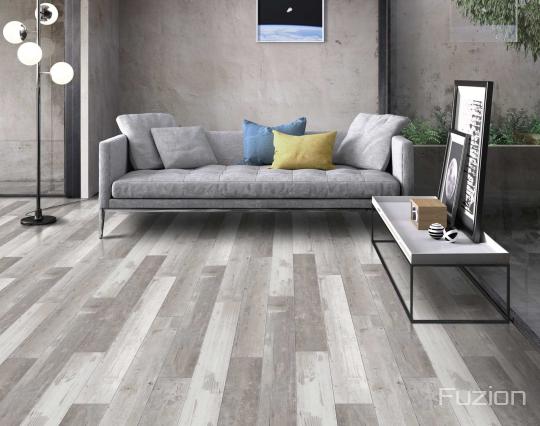 Room scene with SoHo Loft laminate flooring from Fuzion